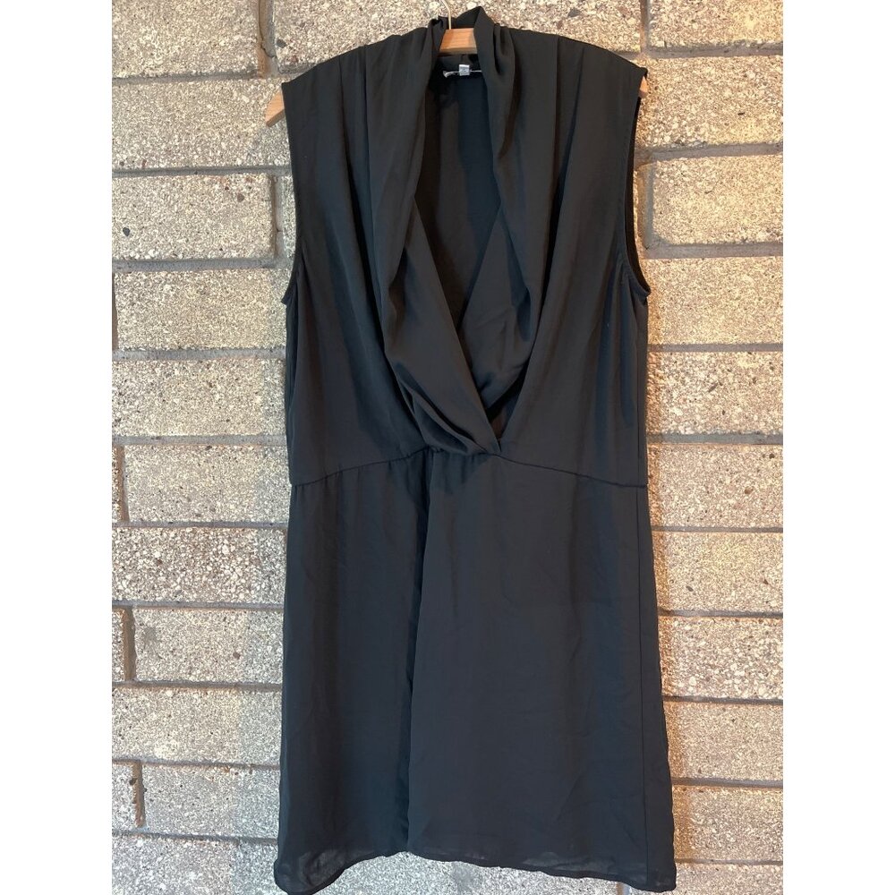 Vintage Barneys New York Sleeveless Black Dress L Size